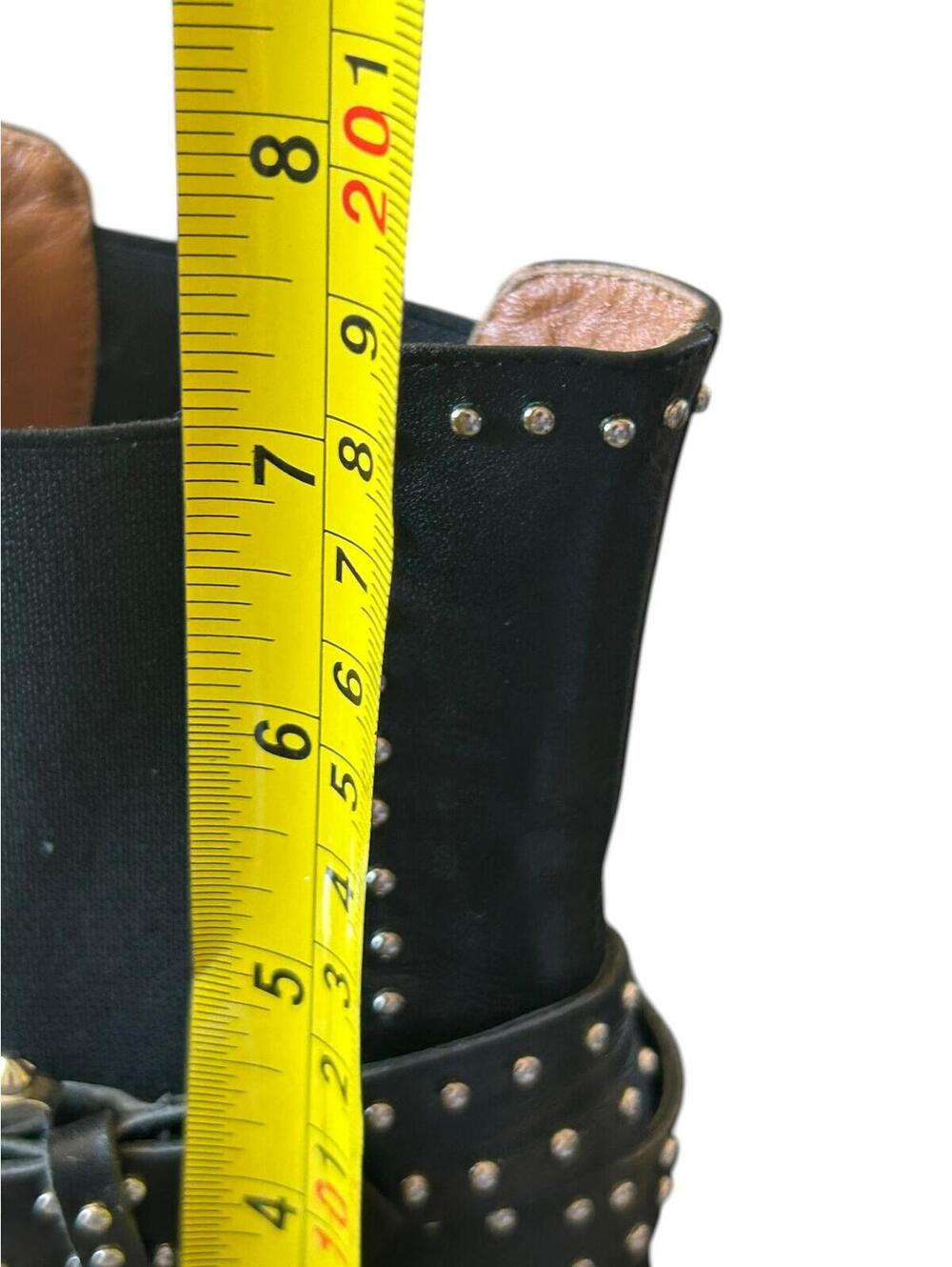 Givenchy Studded Biker Boots Black Leather Harness Moto EU 38/ US 7.5 - Picture 15 of 15